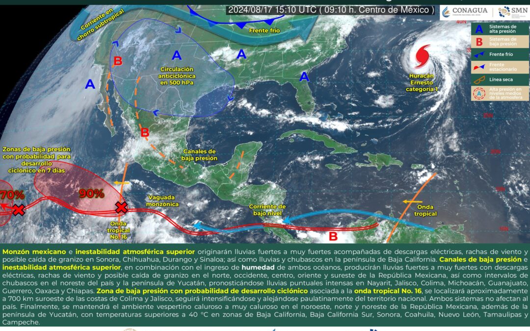 Pronóstico del Fin de Semana para Veracruz: Lluvias y Vientos Moderados Pronosticados para Veracruz Este Fin de Semana