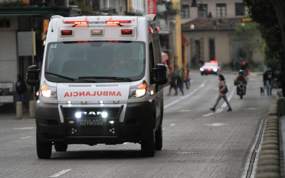 Accidente en avenida Lázaro Cárdenas: un árbol desploma sobre un taxi y deja dos lesionados