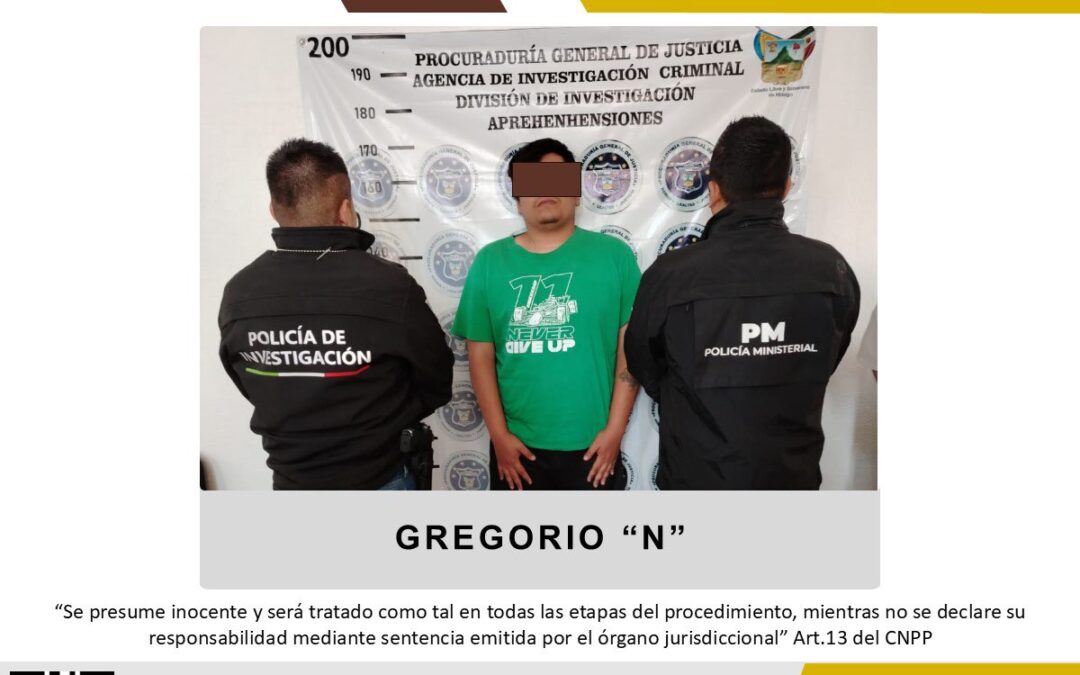 Detienen en Hidalgo al presunto responsable de feminicidio en Coatzacoalcos, Veracruz