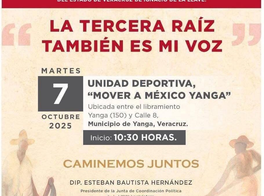 Esteban Bautista: Yanga Acoge Encuentro Informativo “La Tercera Raíz También es mi Voz” para Discutir Reforma Constitucional
