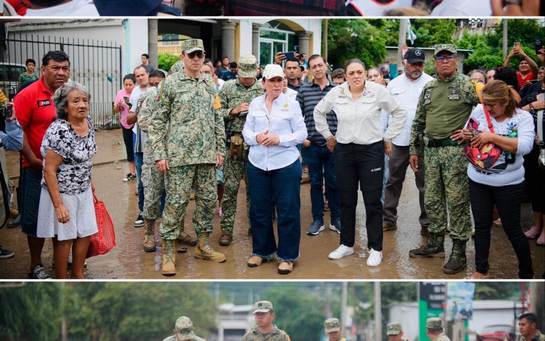 Gobernadora Rocío Nahle Lidera Respuesta ante Inundaciones en Veracruz