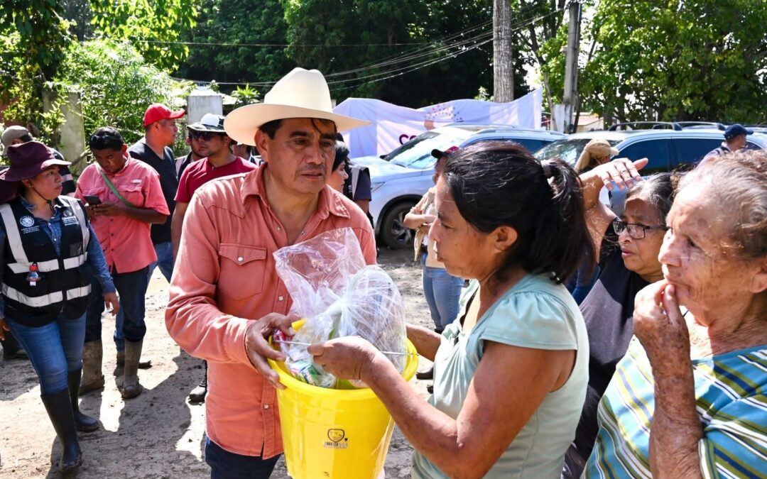 Álamo Temapache recibe miles de apoyos de la LXVII Legislatura tras lluvias