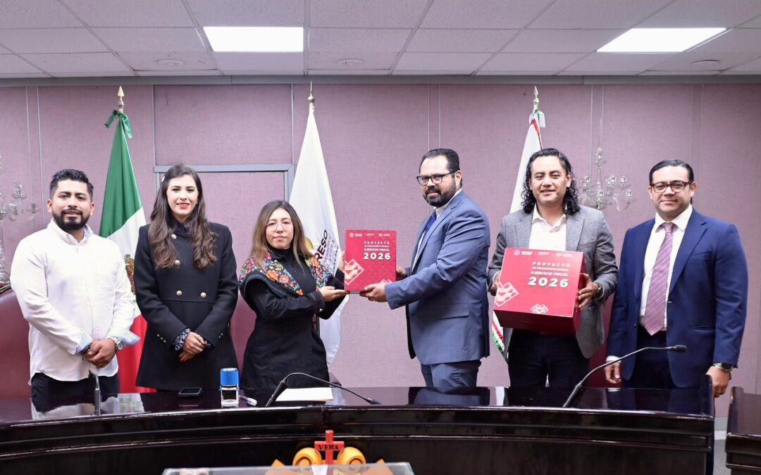 Recibe Congreso de Veracruz el proyecto de Presupuesto de Egresos 2026