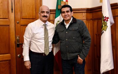 Se reúne diputado Esteban Bautista con autoridades estatales y militares