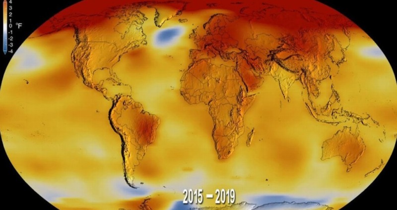 NASA muestra cómo la Tierra se calienta aceleradamente