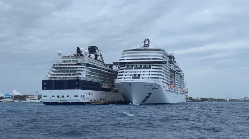 Aplican protocolos de sanidad en crucero de Cozumel