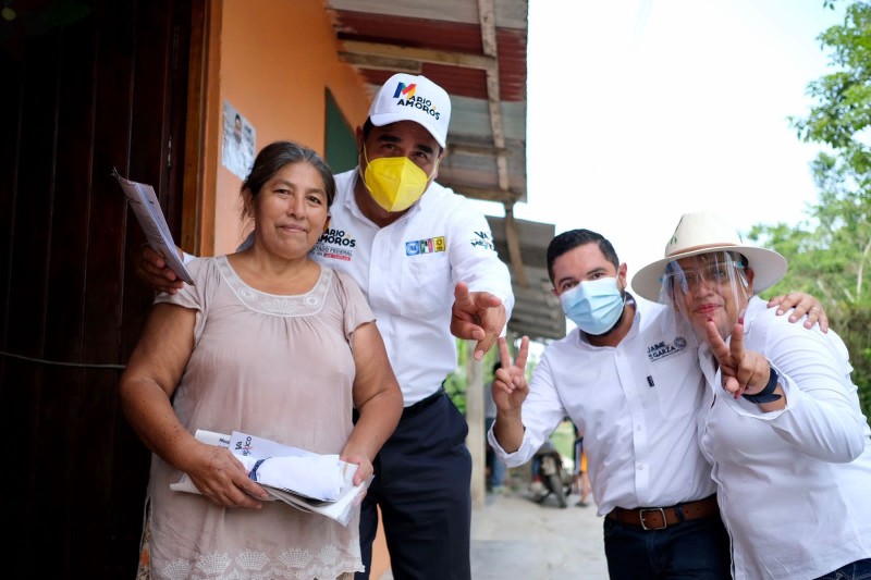 Cierra Jaime de la Garza primer semana de campaña recorriendo todos los municipios del Distrito XVI