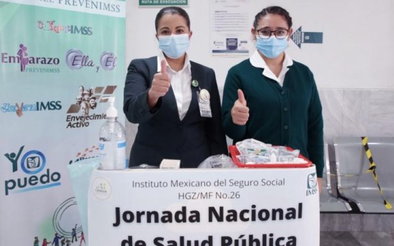 Durante la Jornada Nacional de Salud Pública 2021, el IMSS intensificó acciones preventivas en sus 35 Representaciones