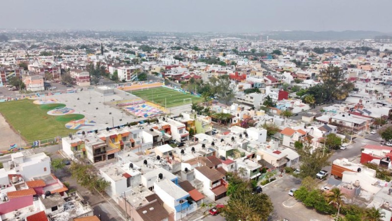 Con inversión de 15 mdp, construye Alcalde de Veracruz Fernando Yunes Márquez la mejor unidad deportiva de todo el estado de Veracruz