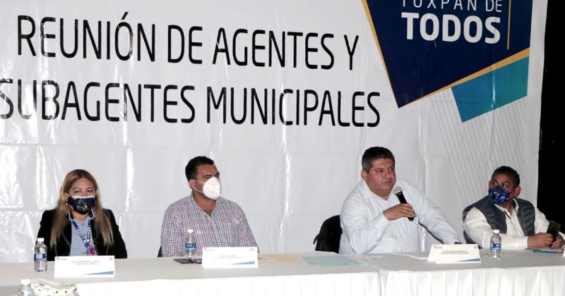 Gobierno de Tuxpan fortalece acciones en comunidades junto a agentes y sub agentes Municipales