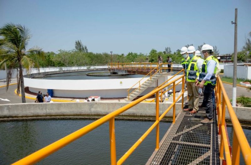 Inaugura Alcalde de Boca del Río planta de tratamiento de agua residual de la Carranza