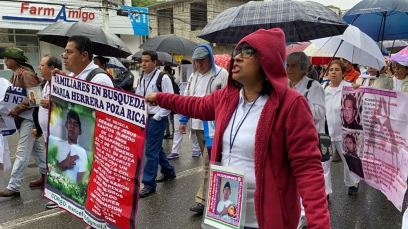 ¿Dónde están nuestros hijos? Gritan madres de personas de desaparecidas en Poza Rica