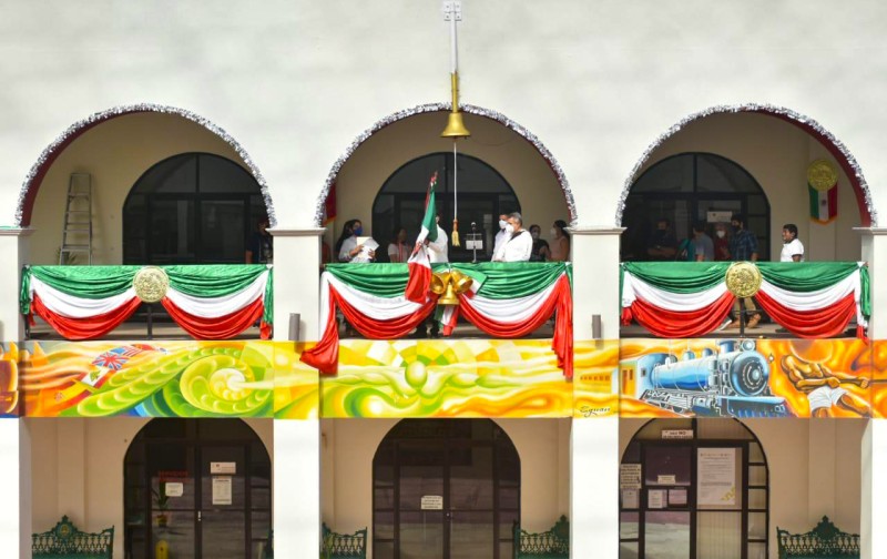 Alista Gobierno Municipal de Coatzacoalcos ceremonia del Grito de Independencia