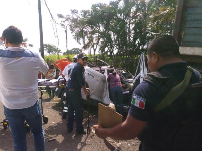 Accidente en Yanga deja 3 lesionados y afecta tránsito en la Córdoba- Veracruz