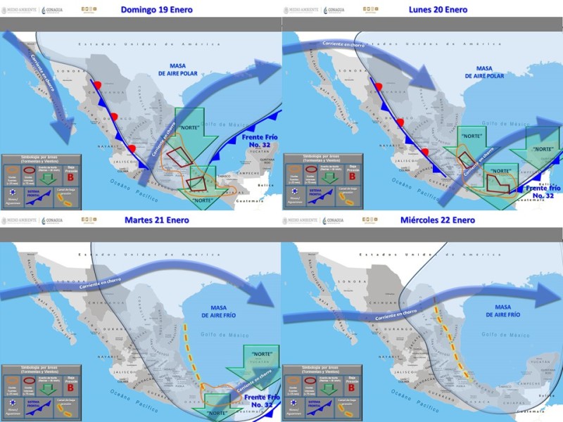 Activan la ‘Alerta Gris’ en Veracruz por viento y lluvia