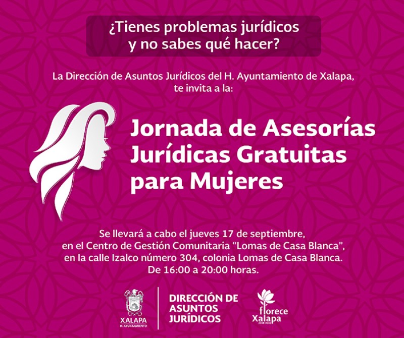 Realizará Ayuntamiento jornadas de asesoría jurídica gratuita para mujeres