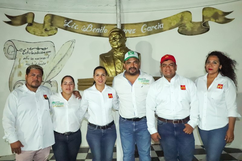 Petistas se suman a la campaña de Víctor de la Garza en El Higo