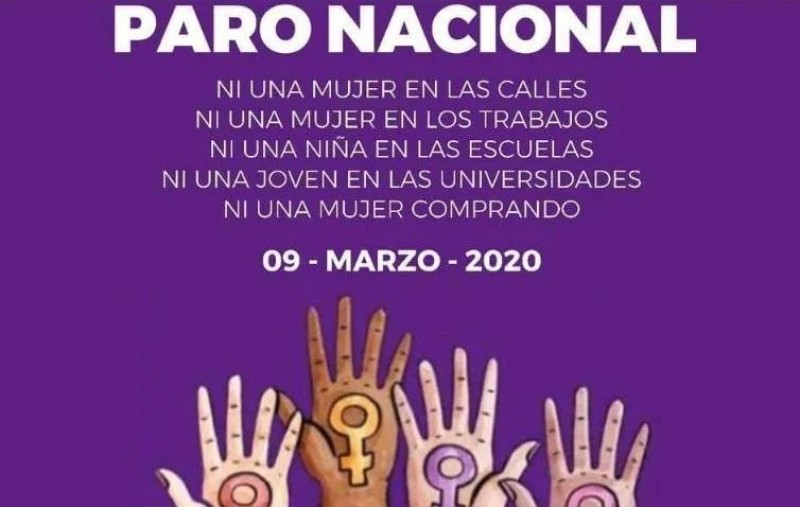 Convocan a paro nacional #UnDíaSinMujeres este 9 de marzo