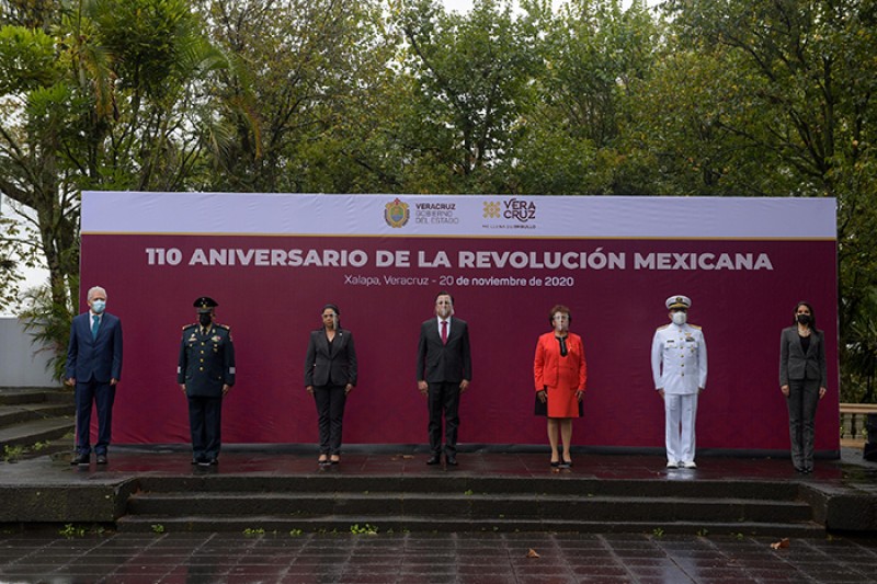 Conmemoran 110 aniversario del inicio de la Revolución Mexicana