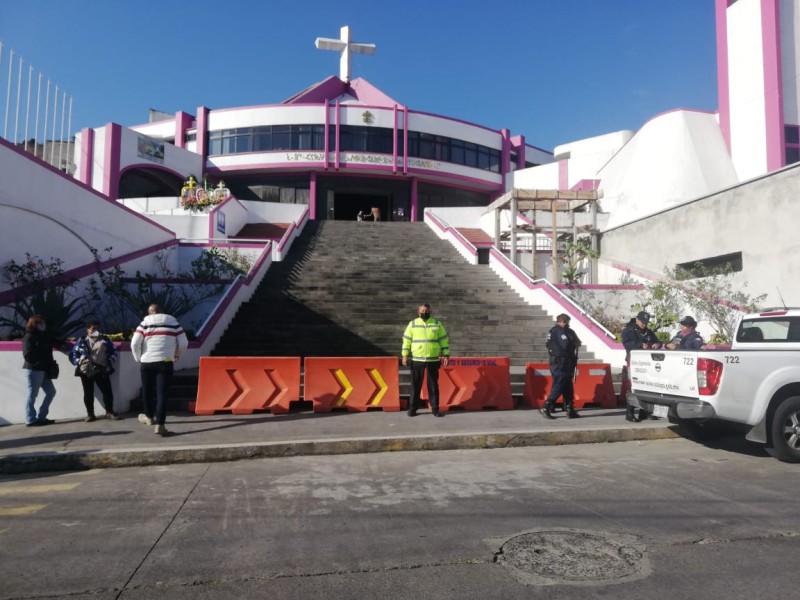 Implementan operativo en iglesia de El Dique