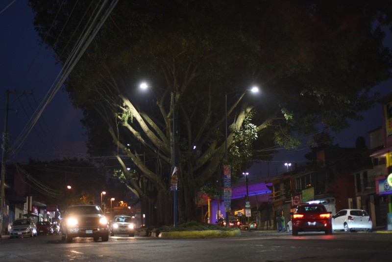 Mejora ayuntamiento iluminación en avenida Maestros Veracruzanos en Xalapa