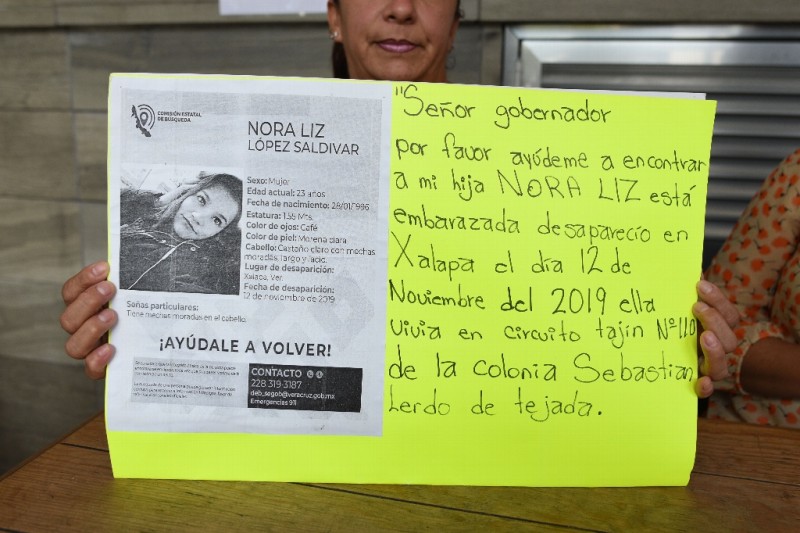 Nora Liz está embarazada y sigue desaparecida desde hace tres meses