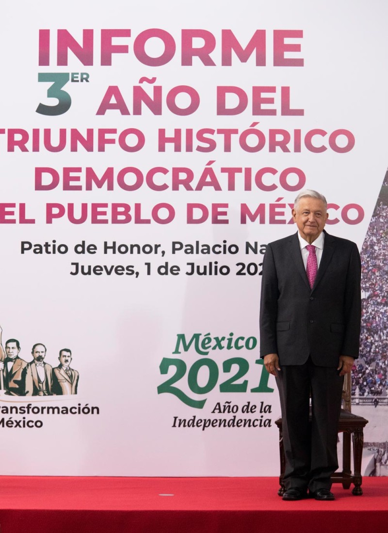 Cuarta Transformación tiene aprobación del pueblo de México, afirma presidente en tercer aniversario del triunfo democrático