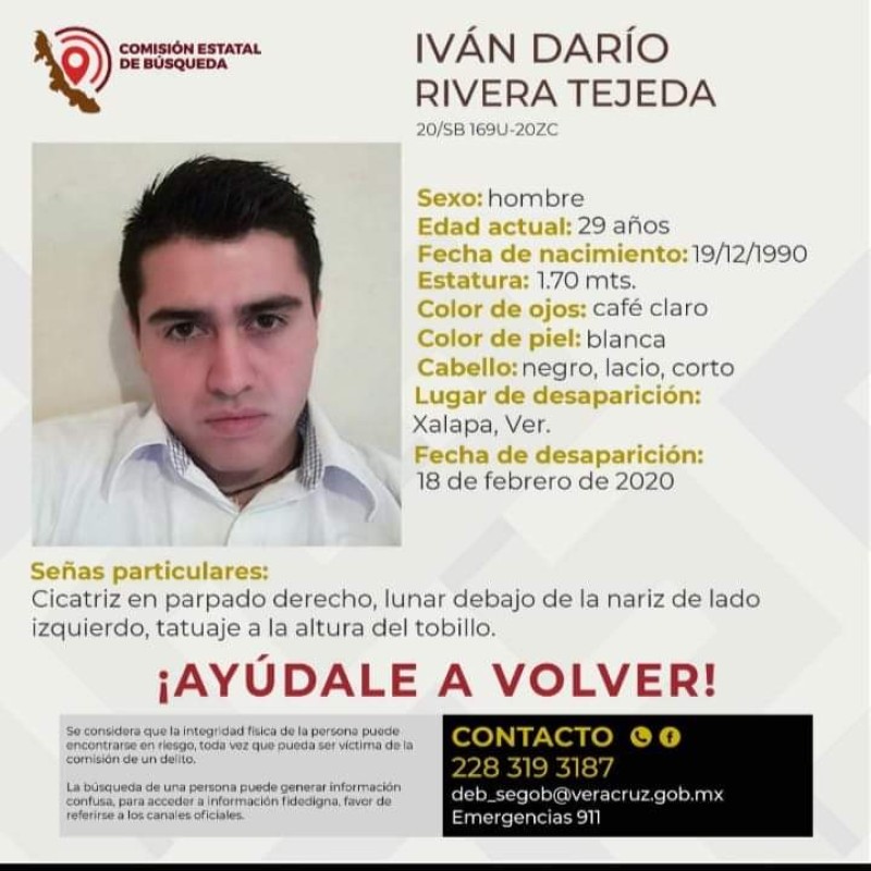 Encuentran asesinado a joven desaparecido, en Xalapa